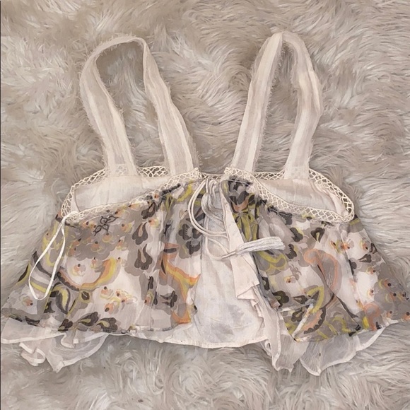 Free People Floral Cropped Tank - Picture 2 of 2
